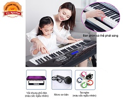 Đàn Organ điện tử 61 Phím phát sáng - Bán chuyên cho người học nhạc - Nhãn tiếng Trung - Model299